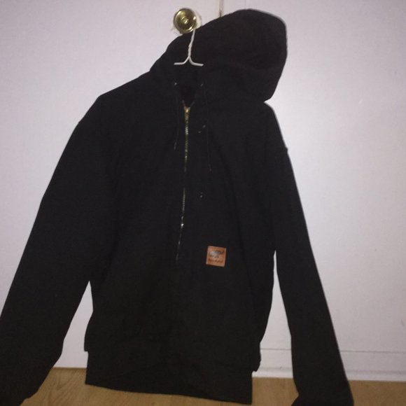 Mens Winter Thermal Duck Jacket Coat Sandstone Jacket Canvas Quilted Waterproof - Picture 4 of 6